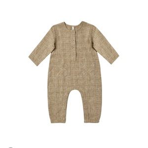 Rylee + Cru Longsleeve Woven Jumpsuit - Check
